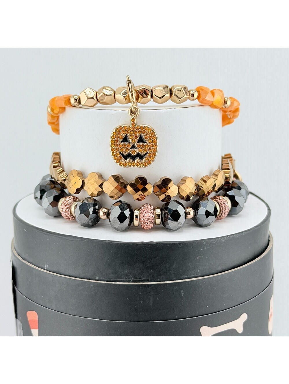 Bomb Party RETRO Halloween Stacks RBP5301 "The Shimmering Pumpkin" Clovers